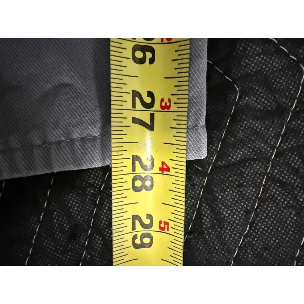 Levi's 502 Regular Taper Pants Mens 36x32 Grey White Tab Stretch Twill Chino